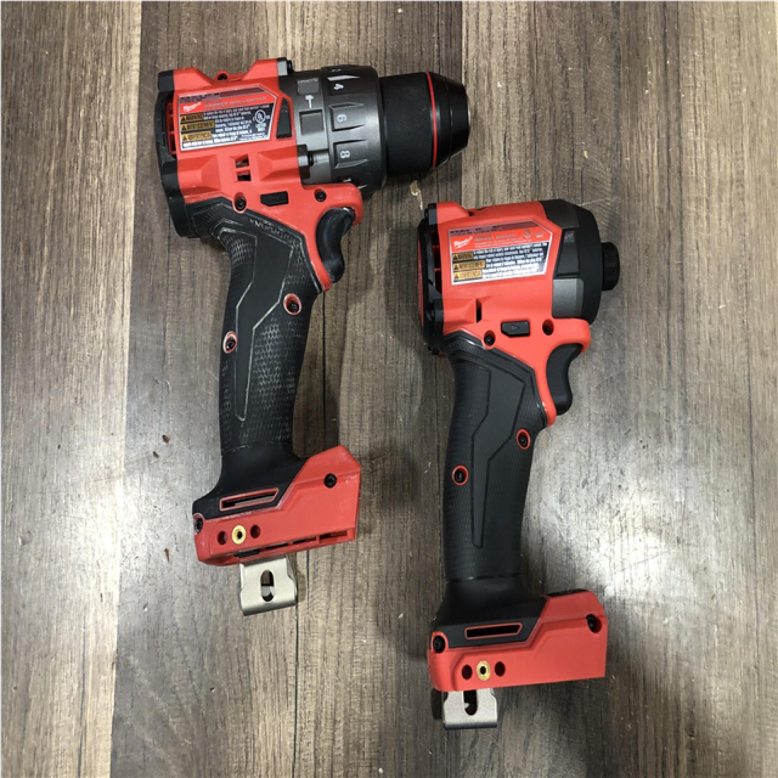 AS-IS Milwaukee FUEL 18V Lithium-Ion Brushless Cordless Hammer Drill and Impact Driver Combo Kit