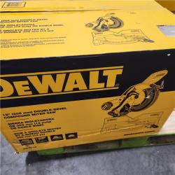 As-Is- DeWalt 15 Amp Corded 12 in. Compound Double Bevel Miter Saw