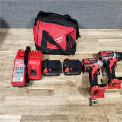 HOUSTON LOCATION - AS - IS Milwaukee 18V Lithium-Ion Cordless Drill Driver/Impact Driver Combo Kit