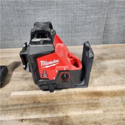 HOUSTON LOCATION - AS-IS Milwaukee 12-Volt Lithium-Ion Cordless Green 250 ft. 3-Plane Laser Level Kit