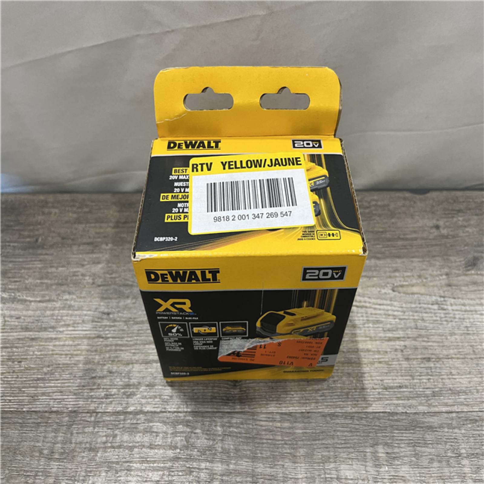 NEW - DEWALT 20V MAX XR POWERSTACK Lithium-Ion 3.5 Ah Battery (2 -Pack)