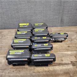 HOUSTON LOCATION - AS-IS RYOBI BATTERY PACK QTY - 10