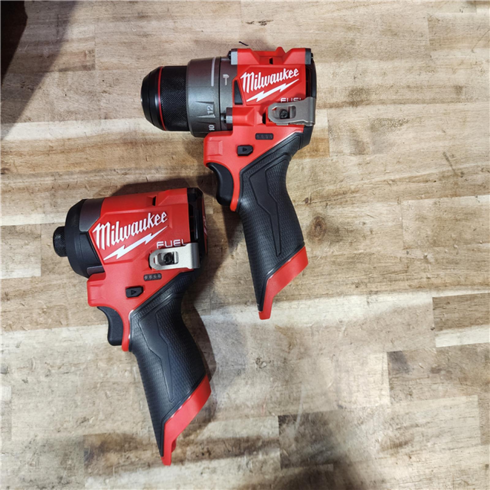 HOUSTON LOCATION - AS-IS (APPEARS LIKE NEW) Milwaukee FUEL 12-Volt Lithium-Ion Brushless Cordless Hammer Drill and Impact Driver Combo Kit