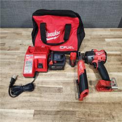 HOUSTON LOCATION - AS - IS Milwaukee 2 Tool Combo Kit W/ (2) Battery & Charger