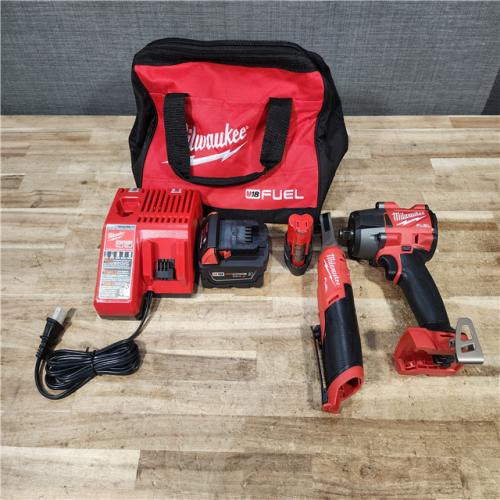 HOUSTON LOCATION - AS - IS Milwaukee 2 Tool Combo Kit W/ (2) Battery & Charger