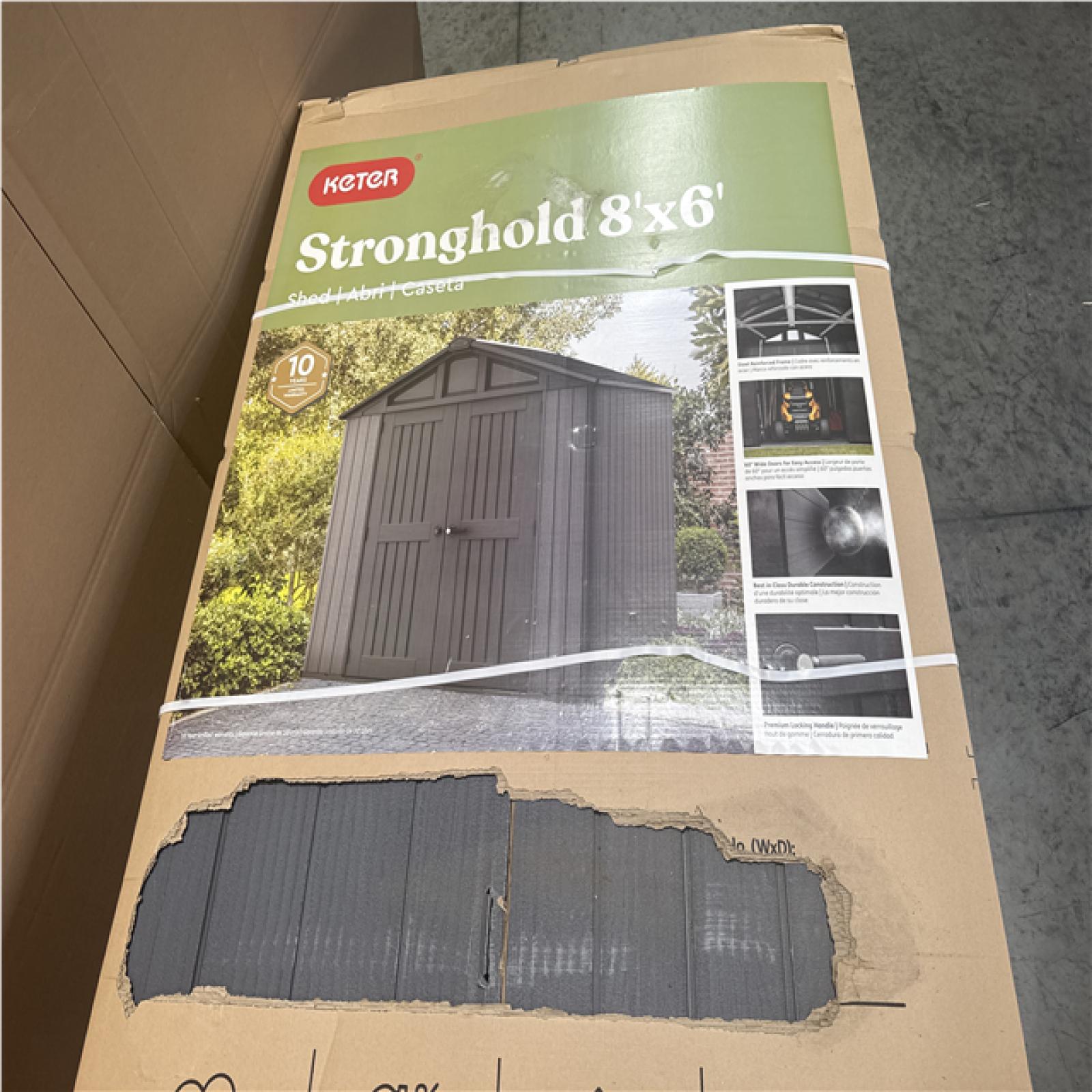 CALIFORNIA AS IS KETER STRONGHOLD 8x6 SHED