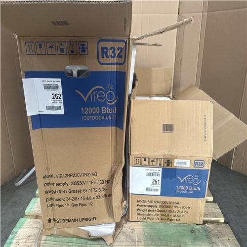 CALIFORNIA AS IS GREE 12000 BTU SPLIT TYPE HEAT PUMP