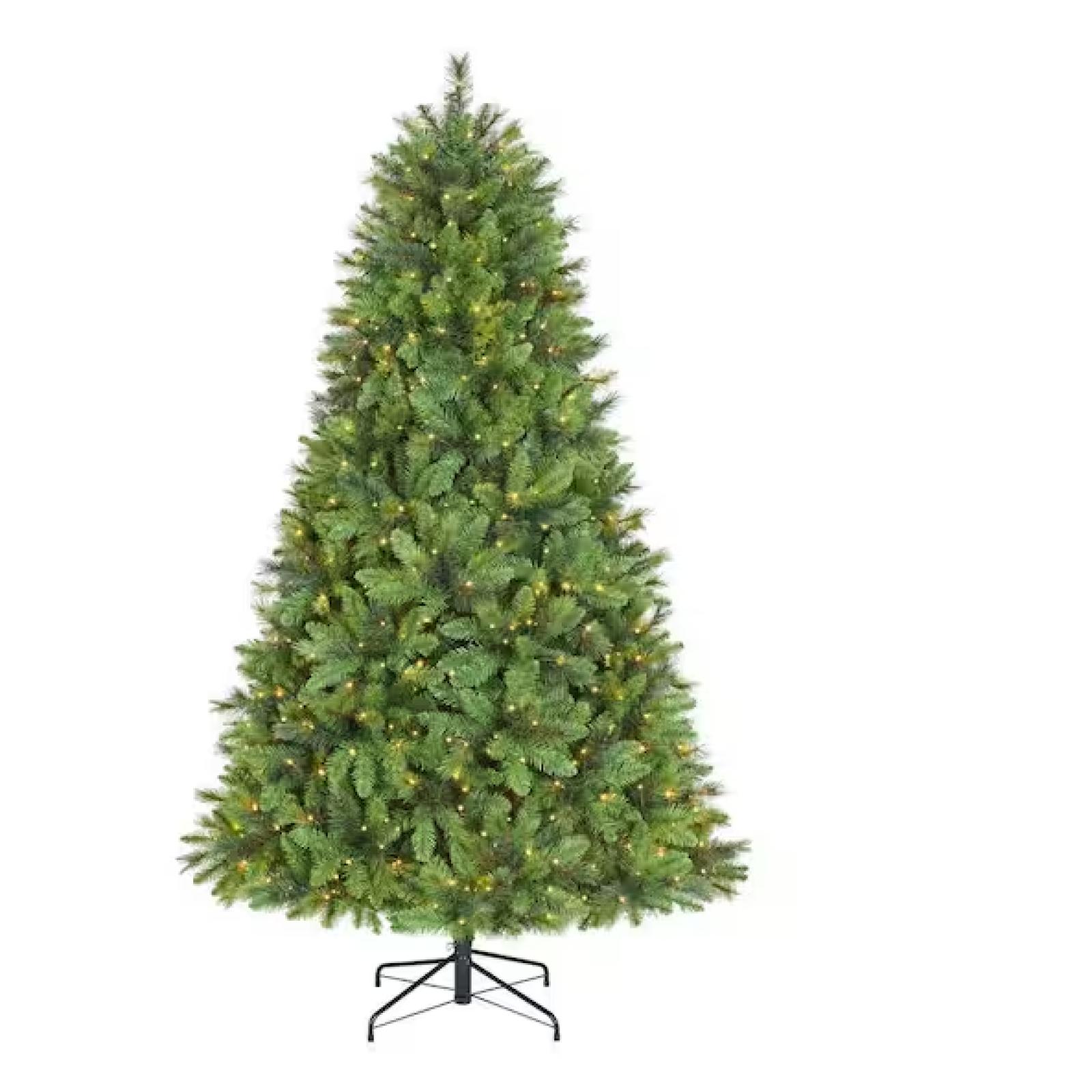 DALLAS LOCATION - Home Accents Holiday 7.5 ft. Oxford Pine LED Pre-Lit Artificial Christmas Tree T13 - 6 UNITS - RETAIL- $594