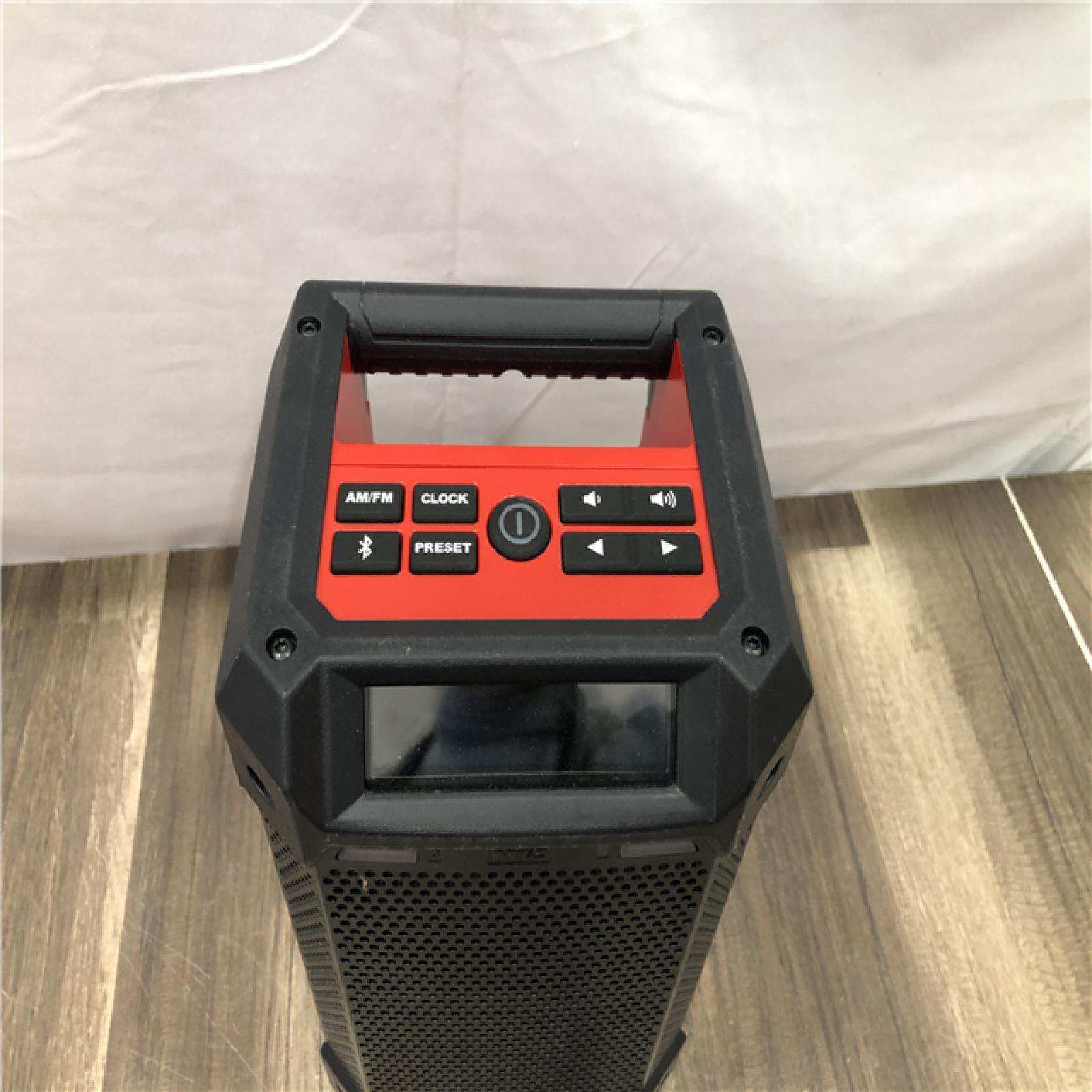 AS-IS Milwaukee 12-Volt Lithium-Ion Cordless Bluetooth/AM/FM Jobsite Radio with Charger