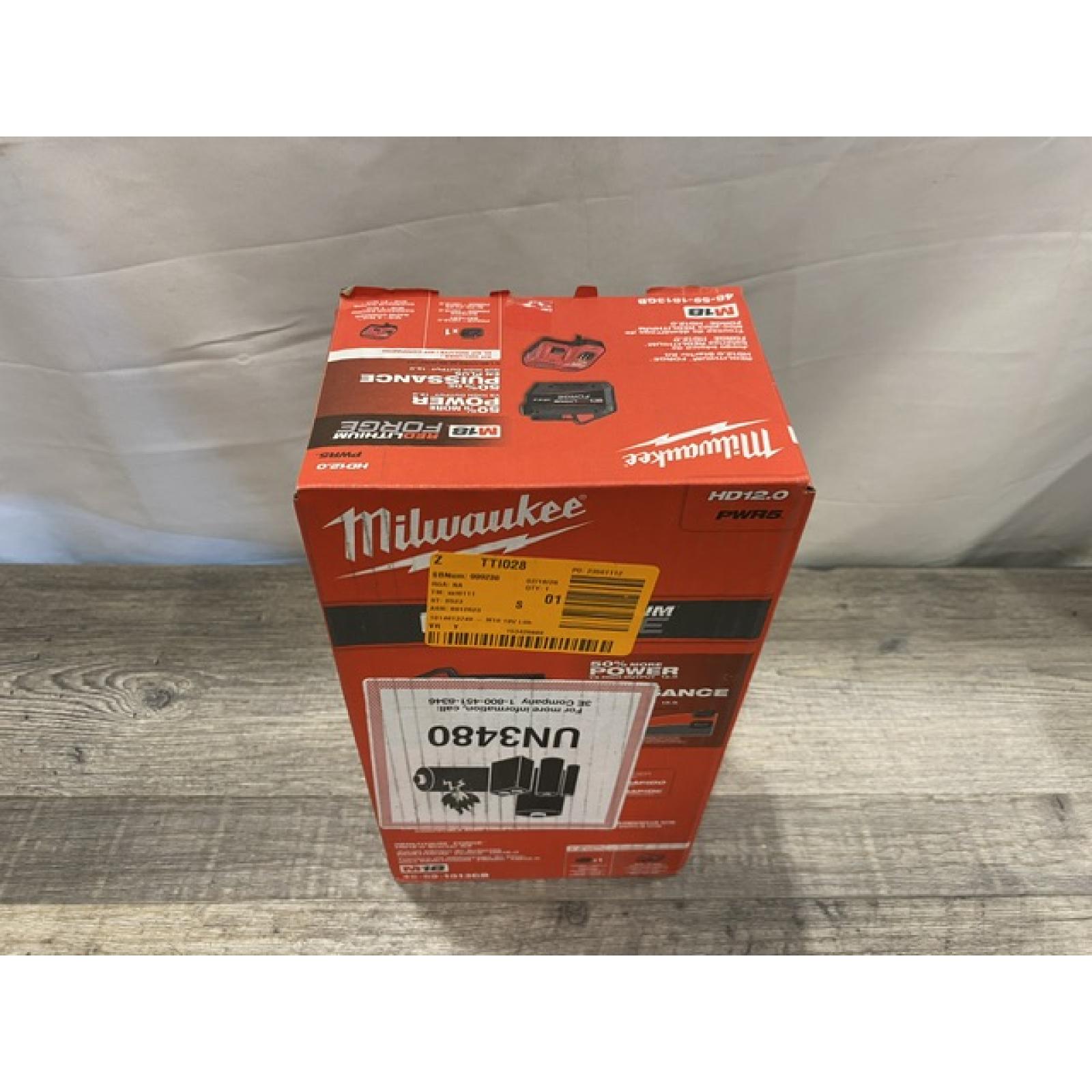 NEW - Milwaukee 18-Volt Lithium-Ion REDLITHIUM FORGE Starter Kit with 12. 0Ah Battery and Charger