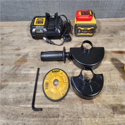 HOUSTON LOCATION - AS-IS DeWalt FLEXVOLT 60V Cordless 4-1/2 to 6 in. Grinder Kit (Battery & Charger)
