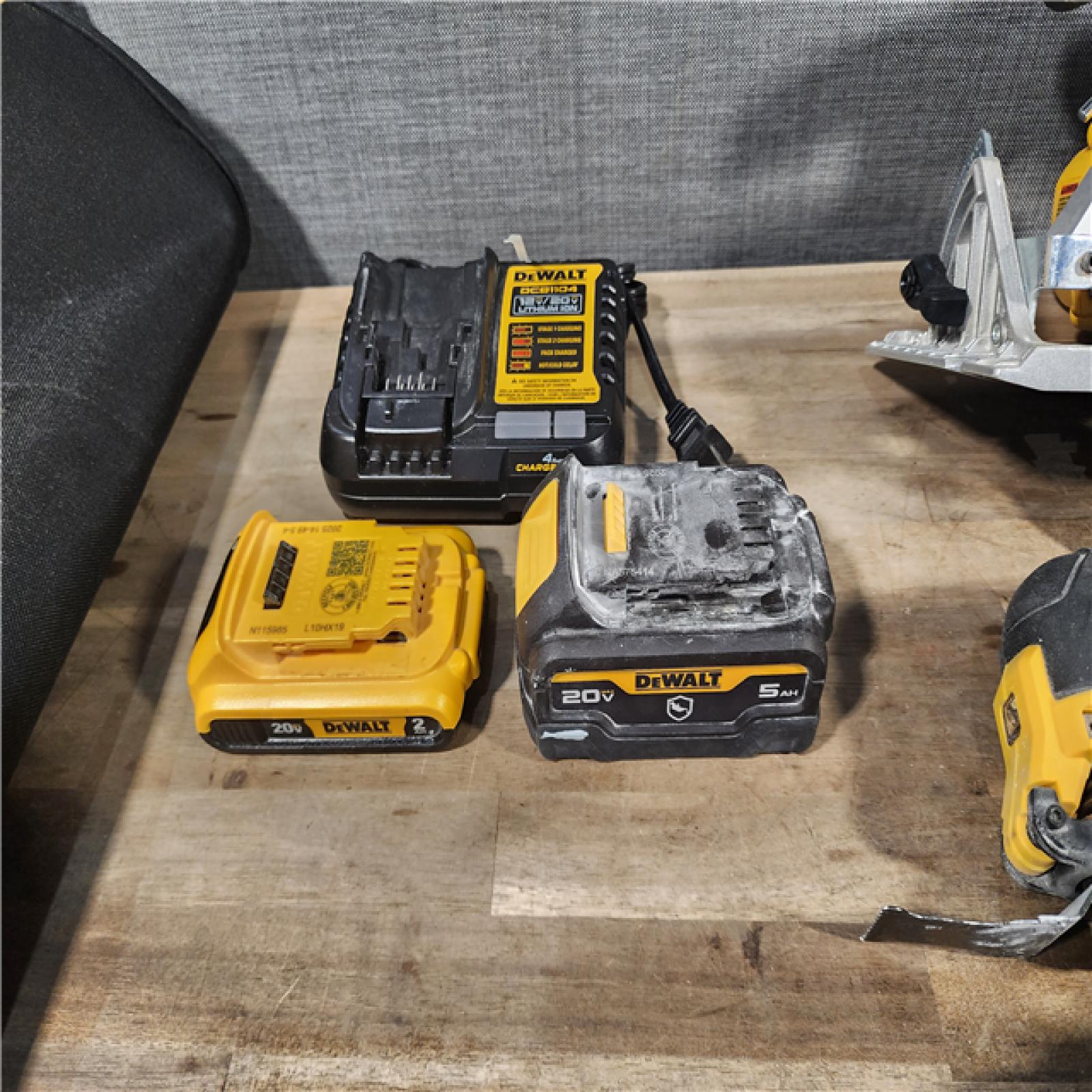 HOUSTON LOCATION - AS-IS DEWALT 20-Volt MAX Lithium-Ion Cordless 7-Tool Combo Kit with 2.0 Ah Battery, 5.0 Ah Battery and Charger