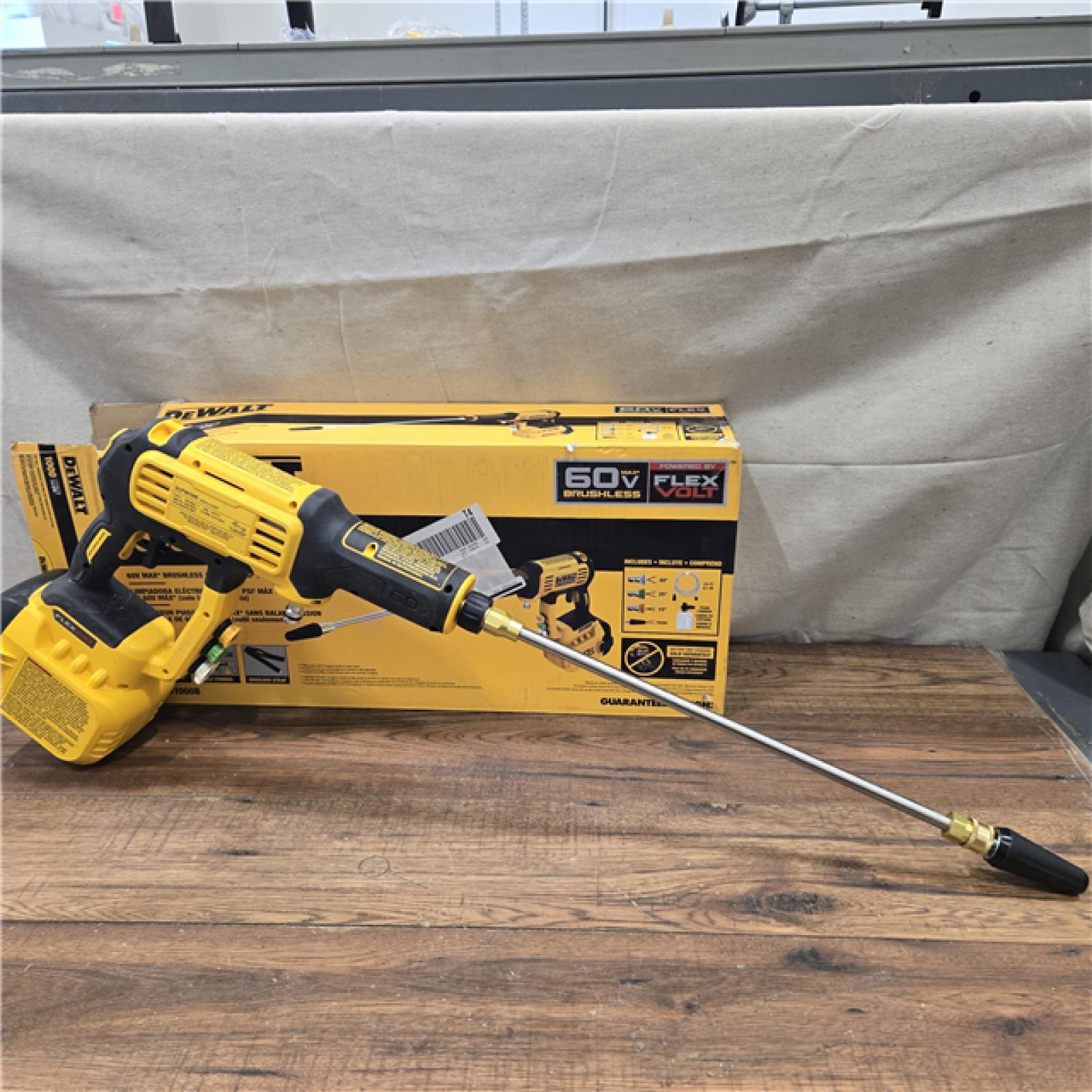 AS-IS DEWALT FLEXVOLT 60V MAX 1000 PSI 1.0 GPM Cold Water Cordless Battery Power Cleaner (Tool Only)