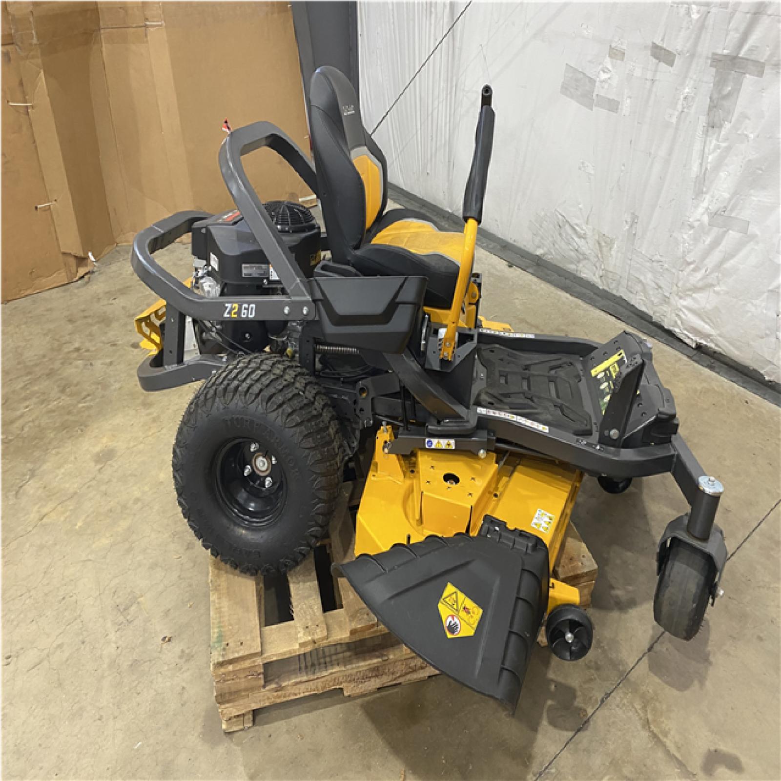 Houston Location - AS-IS Outdoor Power Equipment CUB CADET Z2 60 SIT DOWN MOWER