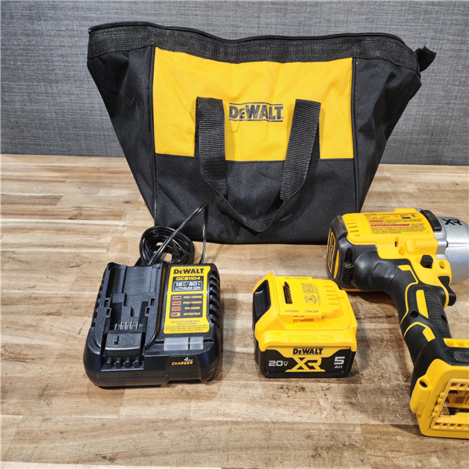 HOUSTON LOCATION - AS - IS DEWALT 20V MAX Cordless 1/2 in. Impact Wrench W/ BATTERY & CHARGER