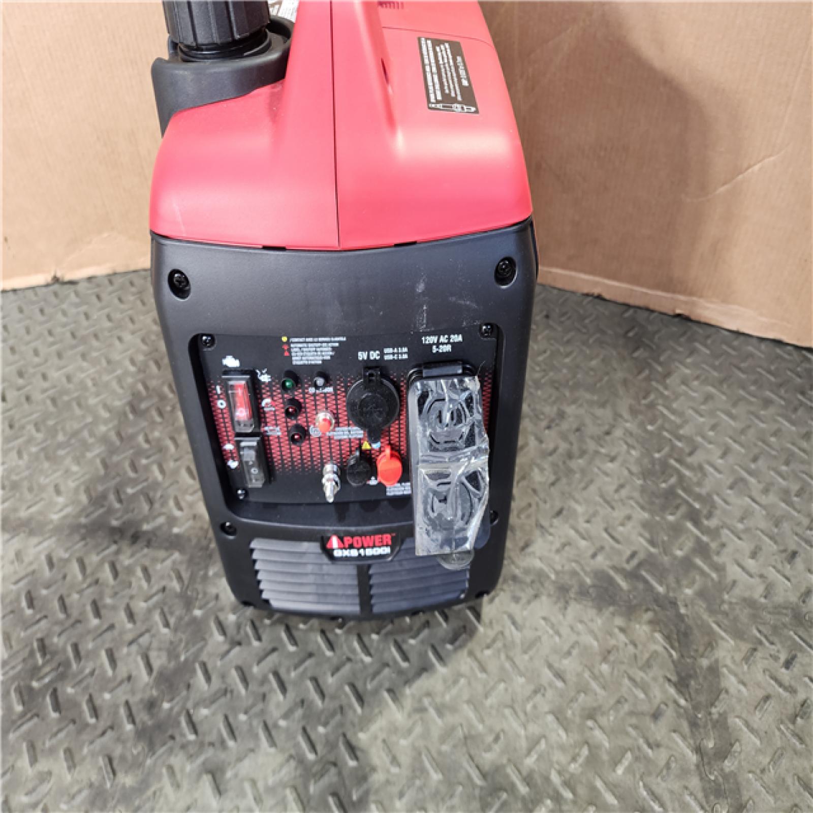 HOUSTON LOCATION - AS-IS 1500-Watt Recoil Start Gasoline Powered Ultra-Light Inverter Generator with 60cc OHV Engine and CO Sensor Shutdown