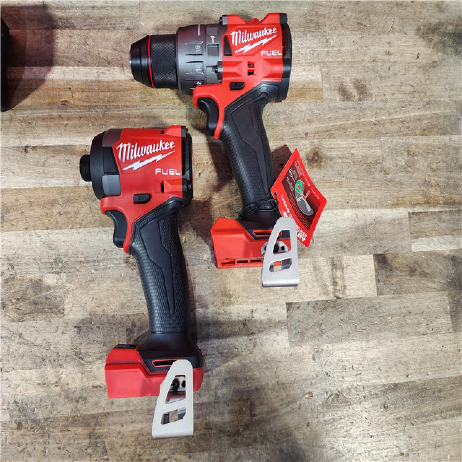 HOUSTON LOCATION - AS-IS (APPEARS LIKE NEW) Milwaukee FUEL 18V Lithium-Ion Brushless Cordless Hammer Drill and Impact Driver Combo Kit