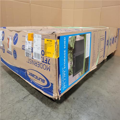 California AS-IS Suncast Modernist 7ft x 7ft Storage Shed (Damaged Box)