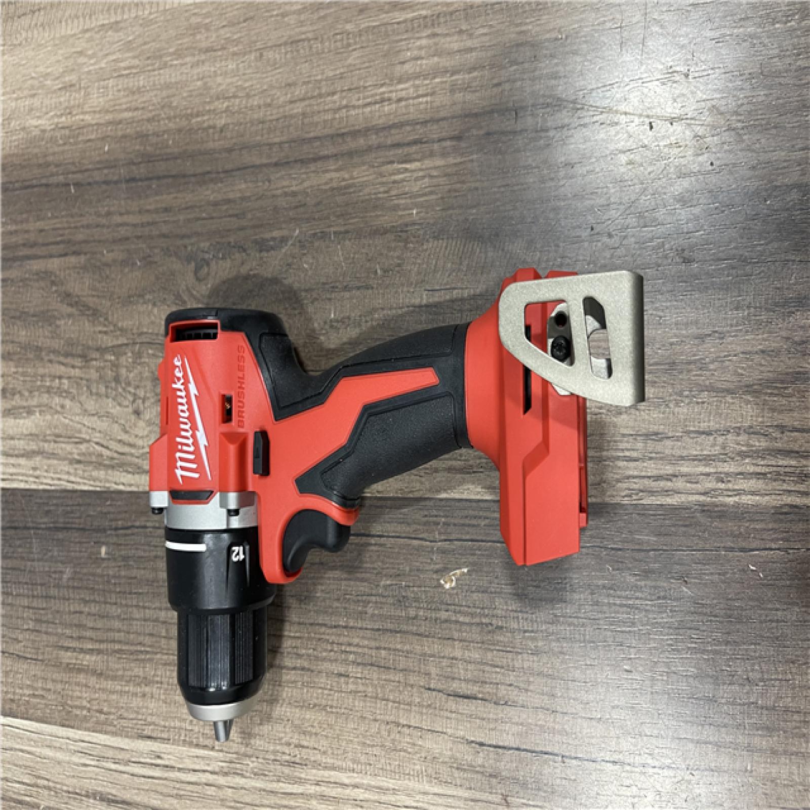 AS-IS Milwaukee 18V Lithium-Ion Brushless Cordless 1/2 in. Compact Drill/Driver (Tool-Only)