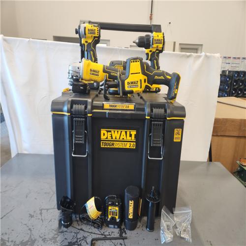 DEWALT 20V Lithium-Ion Cordless 5-Tool Combo Kit with 5.0 Ah and 2.0 Ah Batteries  Charger and Tough System 2.0 Rolling Toolbox