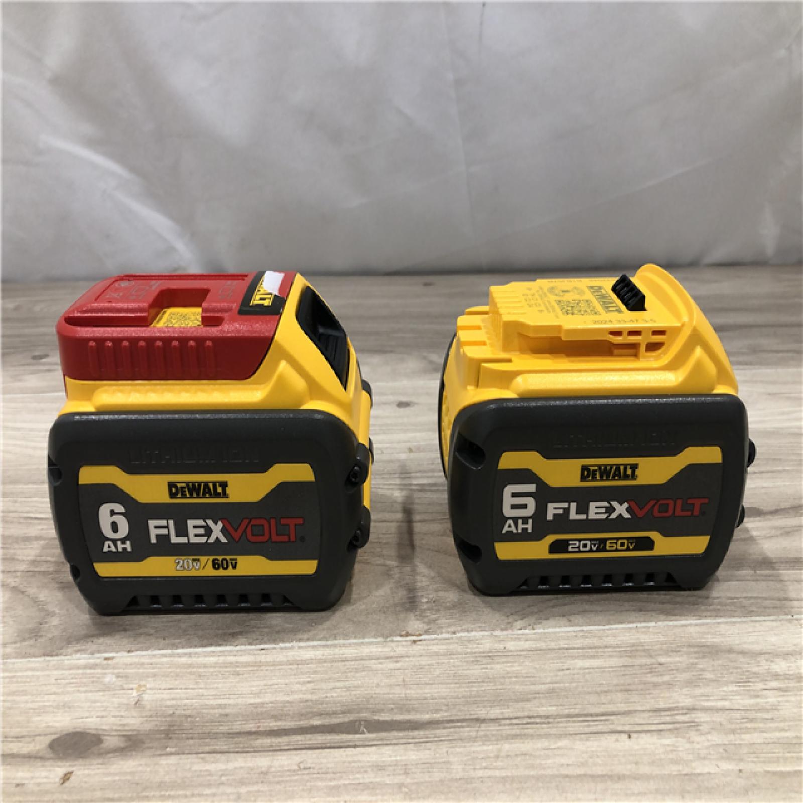 AS-IS DEWALT FLEXVOLT 20-Volt/60-Volt MAX Lithium-Ion 6.0Ah Battery Pack (2-Pack)