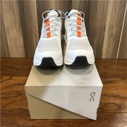 NEW! On Men's Cloudrunner Shoes in Undyed/White/Flame | Size: 10 Width: 2E | Fit2Run