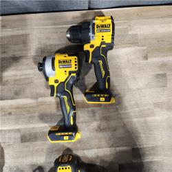 HOUSTON LOCATION - AS-IS DeWalt 20V MAX ATOMIC Cordless Brushless 3 Tool Combo Kit