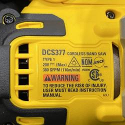 AS-IS DEWALT ATOMIC 20V MAX Cordless Brushless Compact 1-3/4 in. Bandsaw (Tool Only)