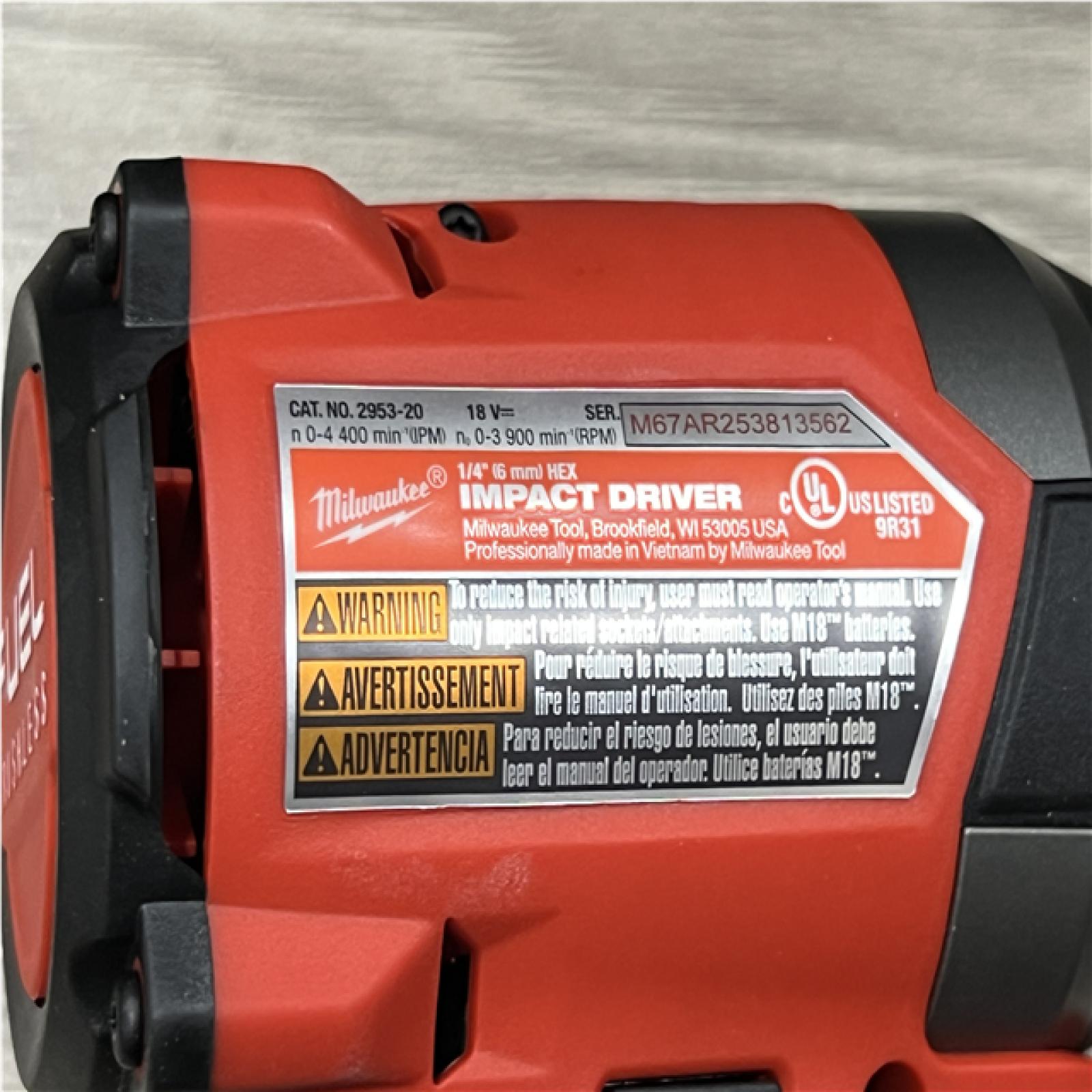 AS-IS Milwaukee FUEL 18V Lithium-Ion Brushless Cordless Hammer Drill and Impact Driver Combo Kit