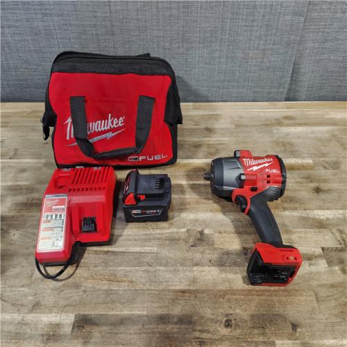 HOUSTON LOCATION - AS-IS Milwaukee M18 1/2 in. Cordless Brushless High Torque Impact Wrench Kit (Battery & Charger)