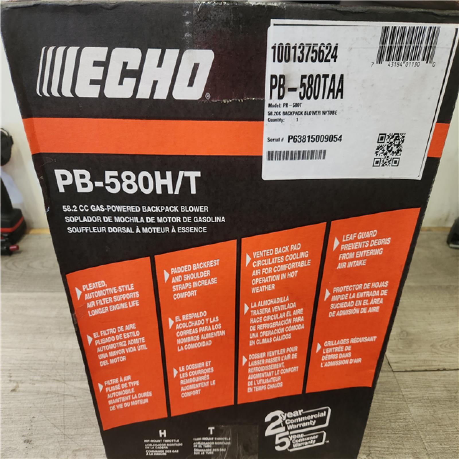 Phoenix NEW ECHO 216 MPH 517 CFM 58.2cc Gas 2-Stroke Backpack Leaf Blower with Tube Throttle