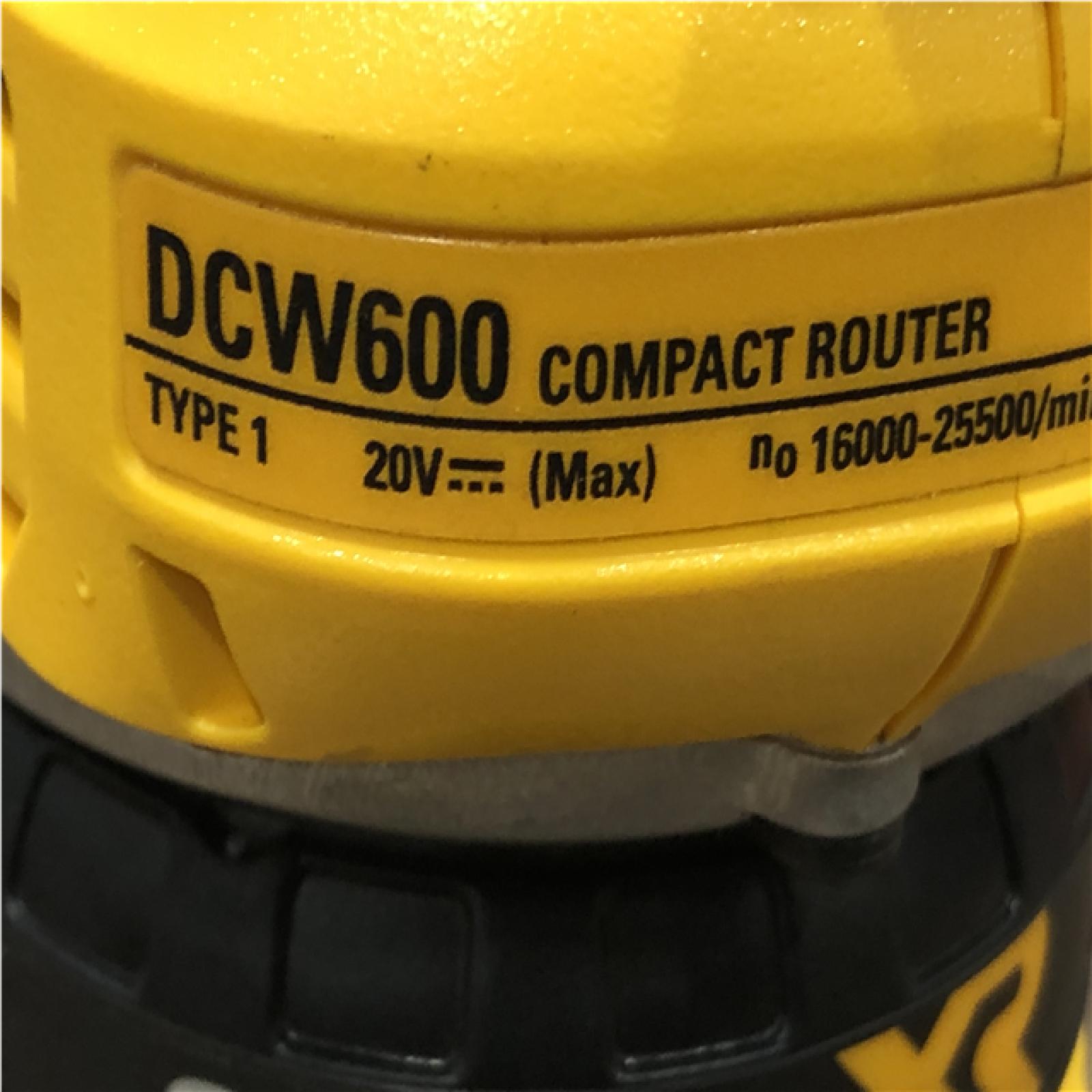 AS-IS DEWALT 20V MAX XR Cordless Brushless Fixed Base Compact Router (Tool Only)