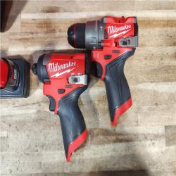 HOUSTON LOCATION - AS - IS Milwaukee FUEL 12-Volt Lithium-Ion Brushless Cordless Hammer Drill and Impact Driver Combo Kit