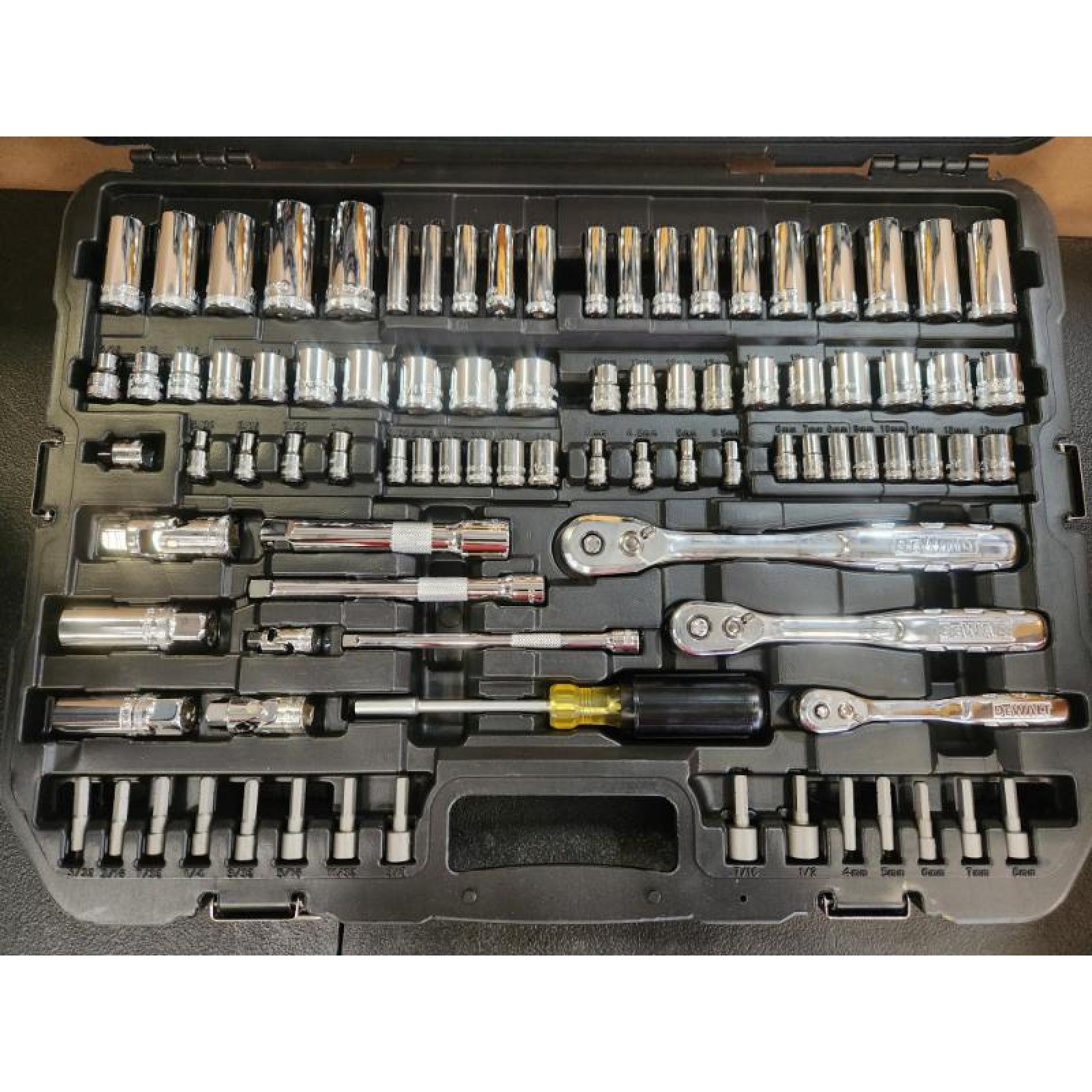 Phoenix NEW DEWALT 1/4 in.  3/8 in. and ½ in. Drive Polished Chrome Mechanics Tool Set (168-Piece)