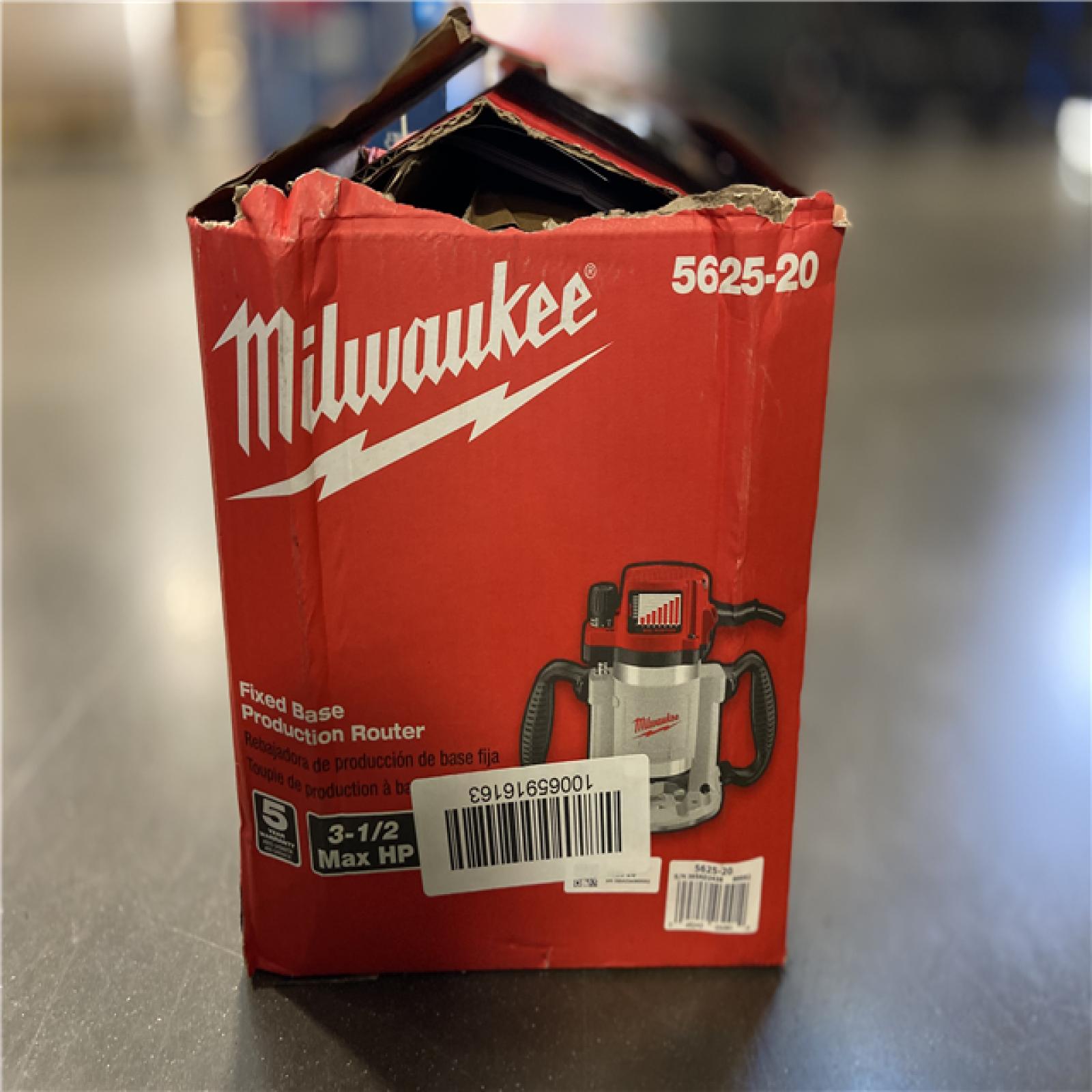 AS-IS Milwaukee 3-1/2 Max HP Fixed-Base Production Router