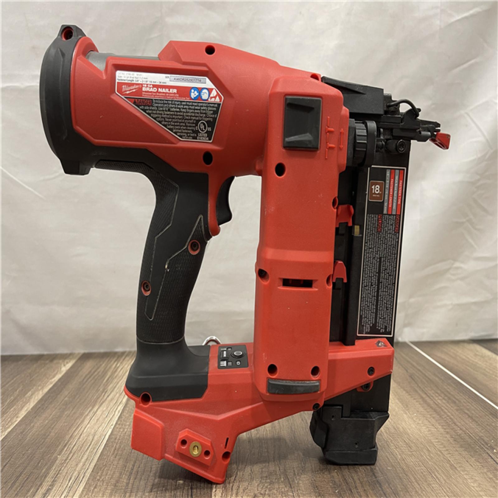 AS-IS Milwaukee M18 FUEL 18-Volt Lithium-Ion Brushless Cordless Gen II 18-Gauge Brad Nailer (Tool-Only)