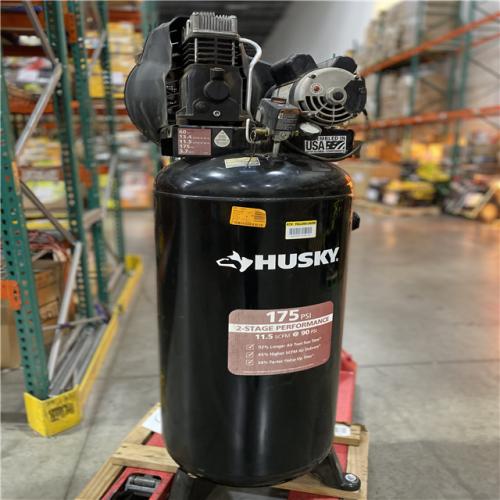 Dallas Location - As-Is Husky 60 Gal. 3.7 HP  175 PSI Electric Air Compressor