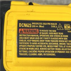 AS-IS DEWALT ATOMIC 20V MAX Lithium Ion Cordless 23 Gauge Pin Nailer (Tool Only)