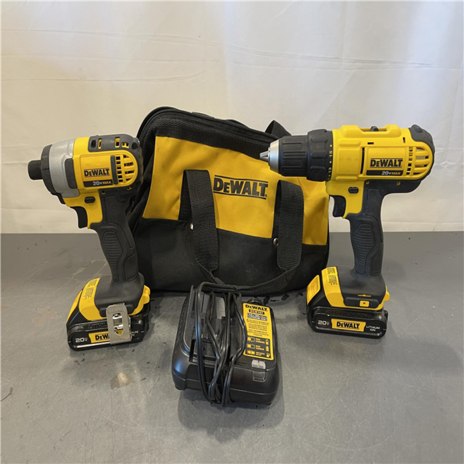 AS-IS - DeWalt 20V MAX Cordless Drill/Impact 2 Tool Combo Kit