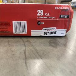 MILWAUKEE SHOCKWAVE 1/2 in. Drive Metric 6 Point Impact Socket Set (29-Piece)