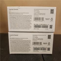 Phoenix AS-IS Google Nest Thermostat - Smart Programmable Wi-Fi Thermostat - (2-Pack)