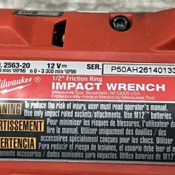 AS-IS Milwaukee FUEL 12V Lithium-Ion Brushless Cordless Stubby 1/2 in. Impact Wrench (Tool-Only)