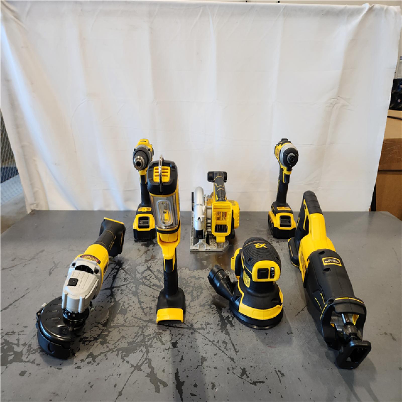 AS-IS- 20V Lithium-Ion Cordless 8-Tool Combo Kit with (2) 5.0 Ah Batteries and Charger