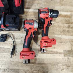HOUSTON LOCATION - AS - IS Milwaukee 2 Tool Combo Kit W/ (2) Battery & Charger