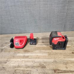 HOUSTON LOCATION - AS-IS M12 12-Volt Lithium-Ion Cordless Green 125 Ft. Cross Line and Plumb Points Laser Level (Tool-Only)