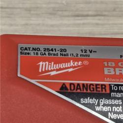 AS-IS Milwaukee M12 FUEL 18 Gauge Compact Brad Nailer (Tool-Only)