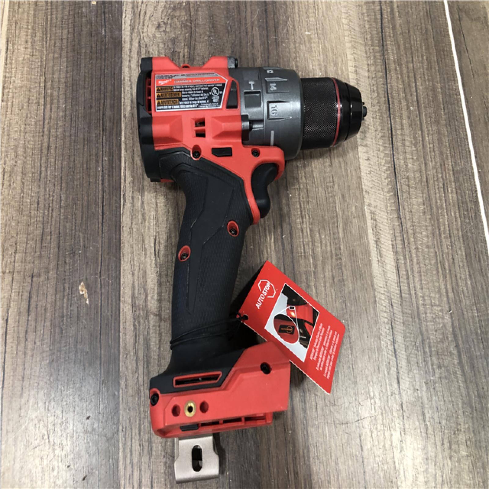 AS-IS Milwaukee  FUEL 18V Lithium-Ion Brushless Cordless 1/2 in. Hammer Drill/Driver (Tool-Only)