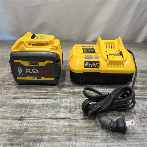 AS-IS DEWALT 20V/60V MAX FLEXVOLT Lithium-Ion 9.0Ah Battery and Charger Starter Kit