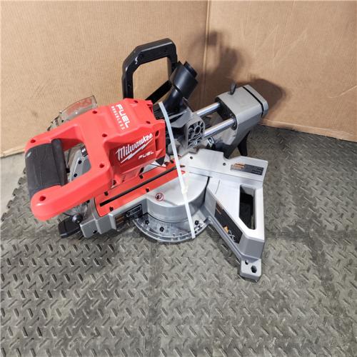 HOUSTON LOCATION - AS-IS Milwaukee M18 FUEL 7-1/4 in. Cordless Brushless Dual-Bevel Sliding Compound Miter Saw (TOOL ONLY)