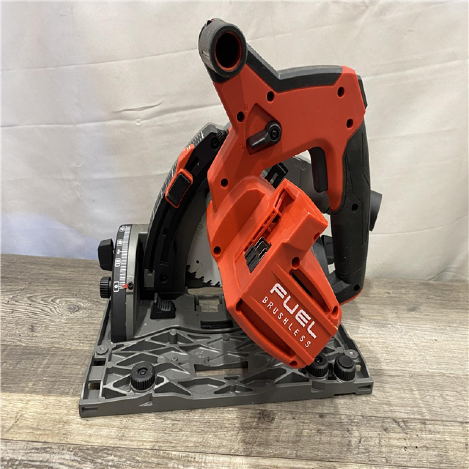 AS-IS Milwaukee FUEL 18V Lithium-Ion Brushless Cordless 6-1/2 in. Plunge Track Saw PACKOUT Kit